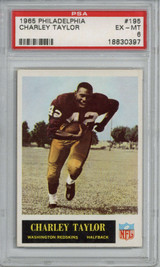 1965 Philadelphia #195 Charley Taylor PSA 6 EX-Mint RC Rookie ID: 378050 1965 Philadelphia #195 Charley Taylor PSA 6 EX-Mint RC Rookie ID: 378050