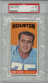 1965 Topps #75 Don Floyd PSA 6 EX-Mint SP 