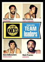 1974-75 Topps #93 Walt Frazier/Bill Bradley Knicks Team Leaders Near Mint+ 