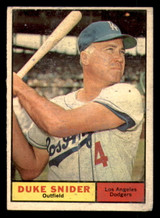 1961 Topps #443 Duke Snider Good 