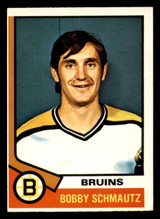 1974-75 O-Pee-Chee #27 Bobby Schmautz Ex-Mint 1974-75 O-Pee-Chee #27 Bobby Schmautz Ex-Mint