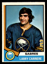1974-75 O-Pee-Chee #43 Larry Carriere Ex-Mint 1974-75 O-Pee-Chee #43 Larry Carriere Ex-Mint