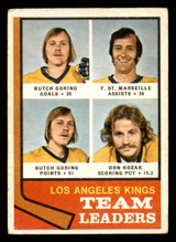 1974-75 O-Pee-Chee #98 Don Kozak/Butch Goring/Frank St. Marseille TL G-VG 