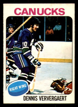 1975-76 O-Pee-Chee #42 Dennis Ververgaert Excellent+ 