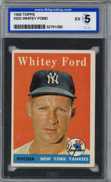 1958 Topps #320 Whitey Ford ISA 5 EX 