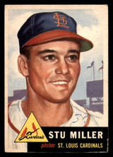 1953 Topps #183 Stu Miller Writing on Card RC Rookie Cardinals ID:382510