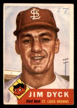 1953 Topps #177 Jim Dyck Writing on Card RC Rookie ID:382555 1953 Topps #177 Jim Dyck Writing on Card RC Rookie ID:382555