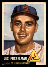 1953 Topps #218 Les Fusselman Writing on Card Cardinals ID:382569