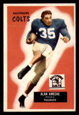 1955 Bowman #8 Alan Ameche Excellent+ RC Rookie  ID: 382682