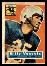 1956 Topps #120 Billy Vessels Poor RC Rookie 1956 Topps #120 Billy Vessels Poor RC Rookie