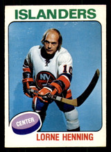 1975-76 O-Pee-Chee #354 Lorne Henning Excellent+ 