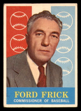 1959 Topps #1 Ford Frick COMM Very Good  ID: 383318