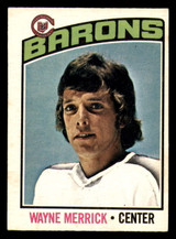 1976-77 O-Pee-Chee #18 Wayne Merrick Excellent+ 