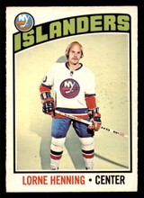 1976-77 O-Pee-Chee #193 Lorne Henning Excellent+ 