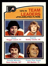 1976-77 O-Pee-Chee #391 Reggie Leach/Bobby Clarke/Dave Schultz/Bill Barber TL Near Mint 