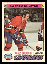 1977-78 O-Pee-Chee #30 Larry Robinson AS Very Good 