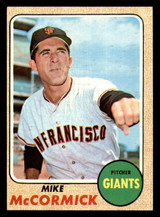 1968 Topps #400 Mike McCormick Ex-Mint Yellow Team 