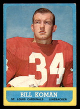 1963 Topps #154 Bill Koman Very Good  ID: 384853