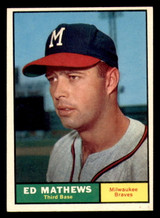 1961 Topps #120 Eddie Mathews Ex-Mint Set Break 