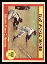 1961 Topps #307 World Series Game 2 (Mantle Slams 2 Homers) Excellent+ Set Break 