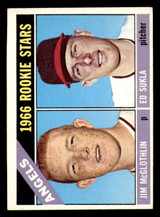 1966 Topps #417 Jim McGlothlin/Ed Sukla Angels Rookies Excellent+ RC Rookie  ID: 384233