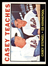 1964 Topps #393 Casey Stengel/Ed Kranepool Casey Teaches Excellent+  ID: 386157