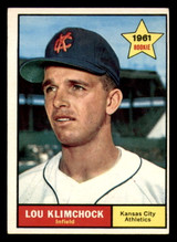 1961 Topps #462 Lou Klimchock Excellent+ 