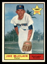 1961 Topps #488 Joe McClain Excellent+ RC Rookie  ID: 386753