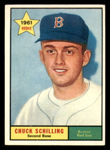 1961 Topps #499 Chuck Schilling Excellent+ RC Rookie  ID: 386780
