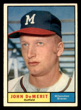 1961 Topps #501 John DeMerit Excellent+ RC Rookie ID: 386784 1961 Topps #501 John DeMerit Excellent+ RC Rookie ID: 386784