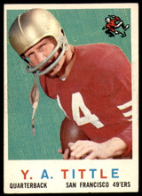 1959 Topps #130 Y. A. Tittle Excellent+  ID: 244894