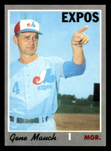 1970 Topps #442 Gene Mauch Manager Ex-Mint 1970 Topps #442 Gene Mauch Manager Ex-Mint