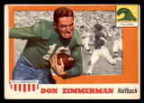 1955 Topps All American #49 Don Zimmerman VG-EX 1955 Topps All American #49 Don Zimmerman VG-EX