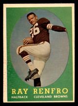 1958 Topps #17 Ray Renfro Excellent+  ID: 387265