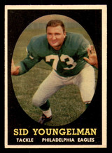 1958 Topps #24 Sid Youngelman UER Excellent 1958 Topps #24 Sid Youngelman UER Excellent