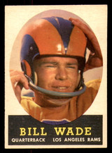 1958 Topps #38 Bill Wade Excellent+  ID: 387315