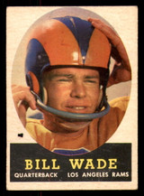 1958 Topps #38 Bill Wade Excellent  ID: 387317