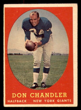 1958 Topps #54 Don Chandler Excellent  ID: 387358