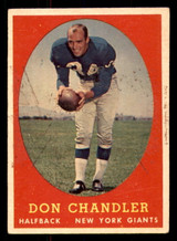 1958 Topps #54 Don Chandler Excellent  ID: 387359