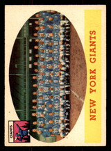 1958 Topps #61 Giants Team Excellent+  ID: 387379