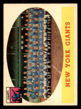 1958 Topps #61 Giants Team Excellent+ ID: 387379 1958 Topps #61 Giants Team Excellent+ ID: 387379