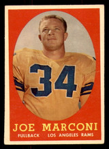 1958 Topps #63 Joe Marconi Excellent+ RC Rookie 1958 Topps #63 Joe Marconi Excellent+ RC Rookie