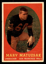1958 Topps #79 Marv Matuszak UER Excellent ID: 387418 1958 Topps #79 Marv Matuszak UER Excellent ID: 387418
