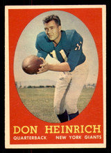 1958 Topps #83 Don Heinrich Ex-Mint  ID: 387428