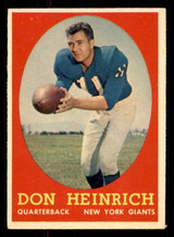 1958 Topps #83 Don Heinrich Excellent+  ID: 387429