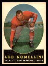 1958 Topps #89 Leo Nomellini Excellent  ID: 387443