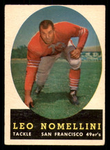 1958 Topps #89 Leo Nomellini Very Good ID: 387444 1958 Topps #89 Leo Nomellini Very Good ID: 387444