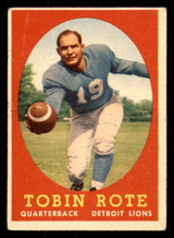 1958 Topps #94 Tobin Rote Very Good 1958 Topps #94 Tobin Rote Very Good