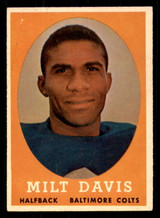 1958 Topps #98 Milt Davis Very Good  ID: 387458