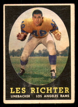 1958 Topps #105 Les Richter Very Good 1958 Topps #105 Les Richter Very Good